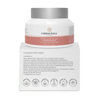 BE SOULFULL Hydrating Mask with Rosehip Oil, Seaweed Algae and Hyaluronic Acid- Brightening Mask for Dull Skin- Pore Control, Exfoliates, checks Hyperpigmentation, Slows Skin Aging- Antioxidant Clay Mask- 50gm
