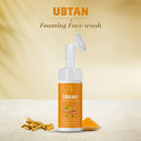 Veda Harvest Ubtan Face Wash for All Skin Type with Turmeric & Saffron for Skin Brightning | Tan Removal 150 ml - SLS & Paraben Free
