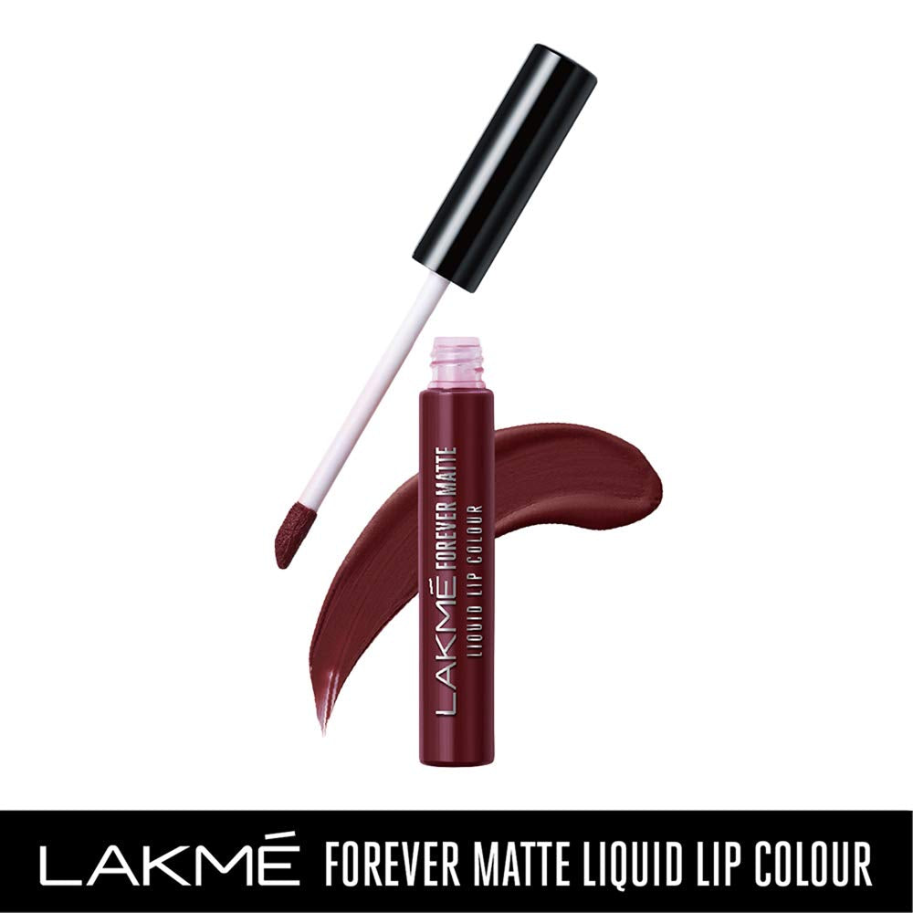 Lakmé Forever Matte Liquid Lip Colour, Nude Dream, 5.6 Ml & Lakmé Forever Matte Liquid Lip Colour, Wine Touch, 5.6 Ml