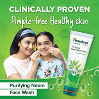 Himalaya Herbals Purifying Neem Face Wash, 2x150ml (Saver pack)