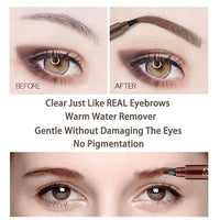 Tmisham Store Eyebrow Pen- Black, Waterproof & Smudge-proof, One Swipe Application with Micro Precision, Natural & Long-lasting Finish, For Denser & Fuller Eyebrows, Easy to use(pc of 1)