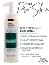 PURE AATMAN Deep body moisturising and nourishing combo kit |shower gel (200ml) |sulphate free | paraben free, body lotion (200ml))