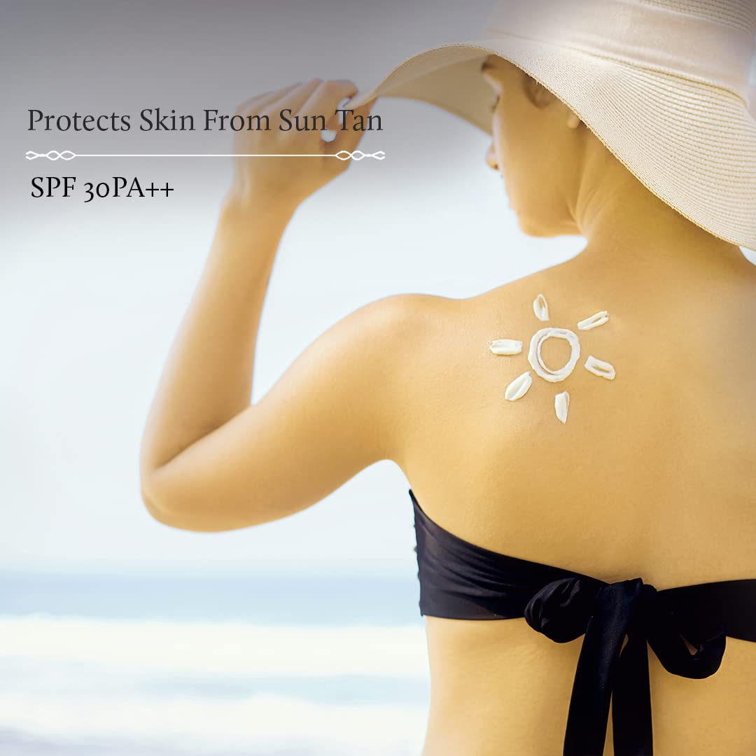 Blue Nectar SPF 30 PA++ Body Lotion with Body Butter for Women & Men | Plant Based Sunscreen Body Lotion for Women for UVA/B Sunlight Protection for Glowing Skin (100ml)