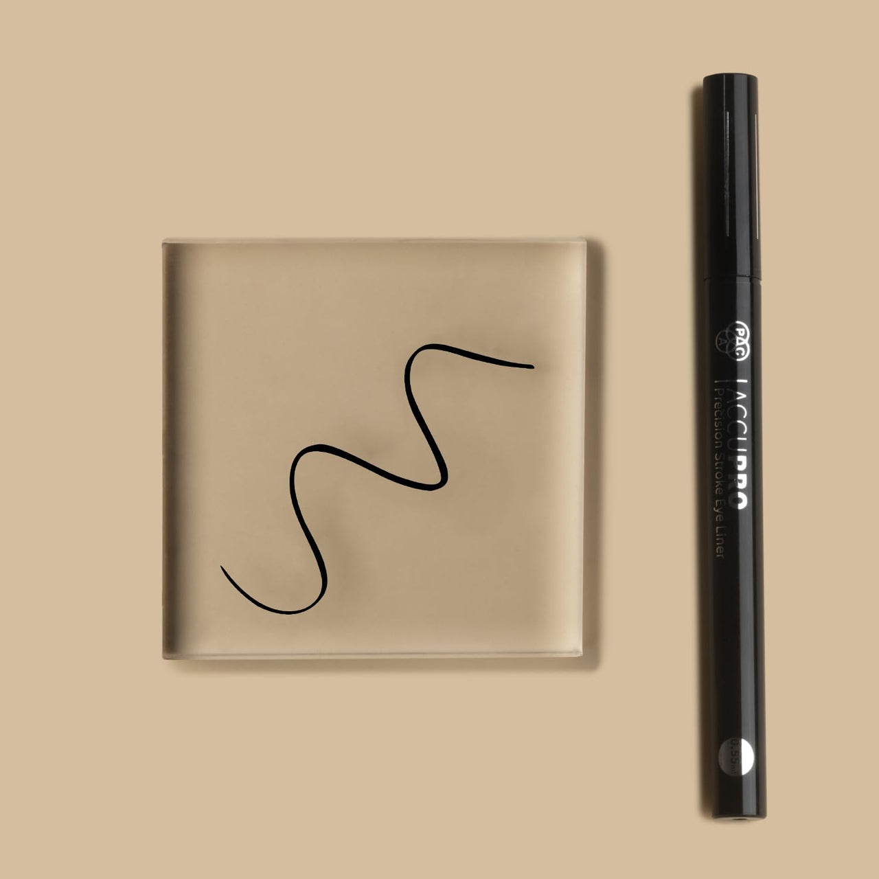 PAC AccuPro Liquid Eyeliner | 24H Longlasting Waterproof & Smudgeproof | Quick Drying & Matte Black | Micro Felt Tip Pen Eyeliner