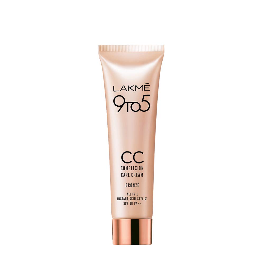 Lakmé Perfecting Liquid Light Coverage Foundation, Pearl, For All Skin 27Ml And © Complexion Care Face Cream, Bronze, 9G Matte Finish, 2 Count