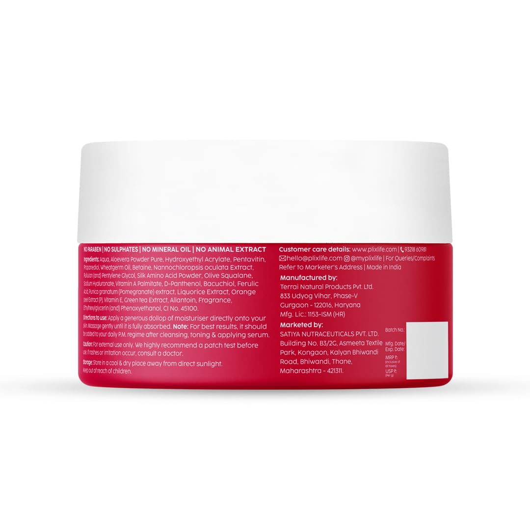 The Plant Fix Plix Pomegranate 1.20% Retinol & 1% Bakuchi Oil Anti Ageing Night Cream | Reduces Fine Line & Wrinkles | For Men & Women | 50 G