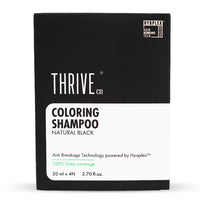 ThriveCo Hair Color Shampoo Kit | 5-MIN COLORING SHAMPOO (Natural Black) + (Dark Brown) with Hyaplex™ | 100% Grey Coverage | Ammonia-Free & Damage-Free | Rich, Shiny Color | 80 grams each