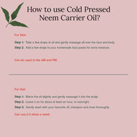 Juicy Chemistry Neem Oil, 30 ml | Pure, Cold-pressed & Organic Carrier Neem Oil for Dandruff, Irritated & Itchy Scalp | Ecocert Certified Organic for Men & Women | Cruelty-free & 100% Vegan