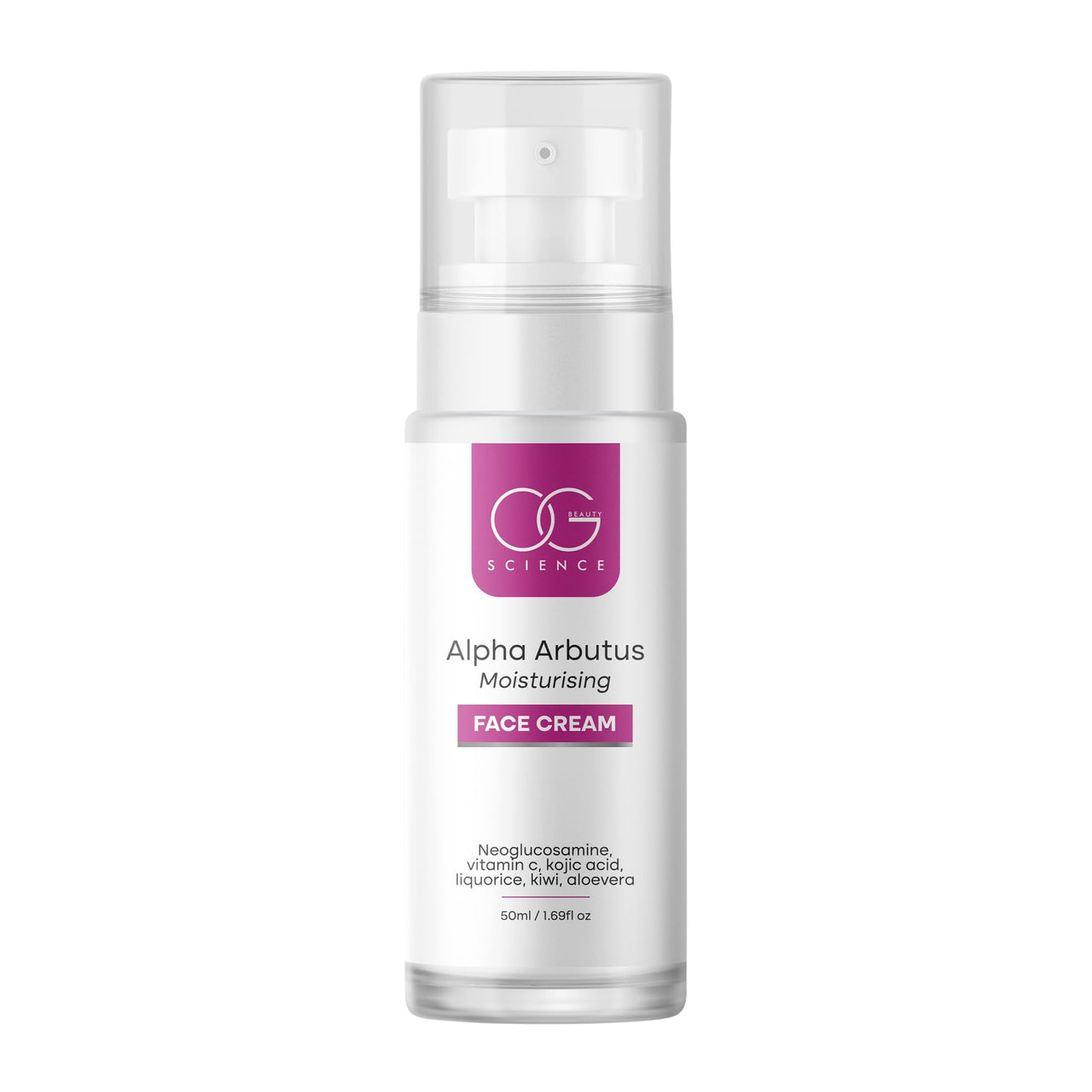OG BEAUTY Science Alpha Arbutus Moisturizing Face Cream | With Goodness Of Vitamin C & Kojic Acid | For Pigmentation & Hydration | Makes Skin Luminous | For Men & Women | 50 ML