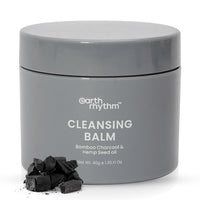 Earth Rhythm Deep Pore Charcoal Cleansing Balm | Cleanse Makeup, Removes Excess Oil & Dirt, Detoxifies & Clear Pores | For All Skin Type | Men & Women – 40g