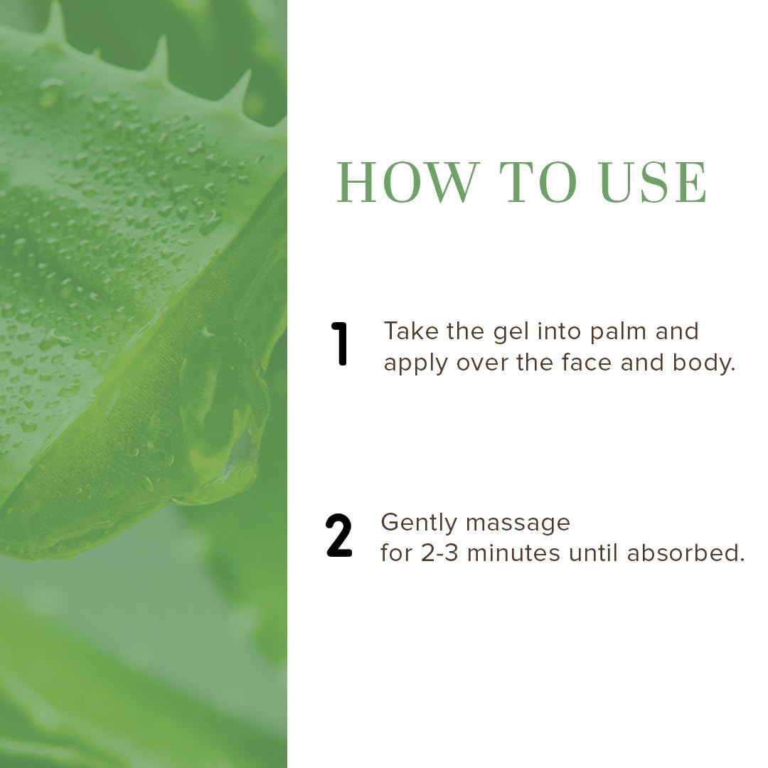 Khadi Natural Aloe Vera Gel |Deeply moisturizing| Unique non sticky formula| Makes skin soft and supple| Suitable for All Skin Types| 200g