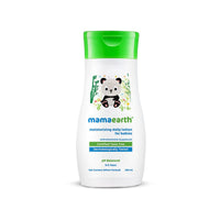 Mamaearth Moisturizing Daily Lotion For Babies - 200ml | Infused with Cocoa Butter, Shea Butter & Jojoba Oil | Helps to Relieve Dryness & Provides Deep Skin Nourishment
