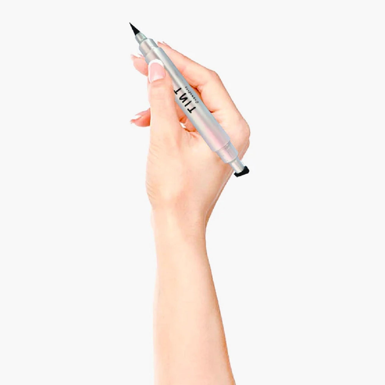 Tint Cosmetics 2 in 1 Double Headed Eyeliner, Pen and Winged Stamp For Wing Cat Eye, Smudge Proof and Waterproof, Long Lasting Precise Pen Liner Eye Makeup For Girl and Women (Black, 3.5ml)