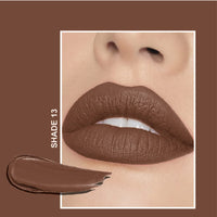 FLiCKA Tomato Bullet Matte Lipstick| Non-transfer Lipstick, Waterproof, Hydrating, Moisturizing, Upto 6Hrs, Shade 13, 4g