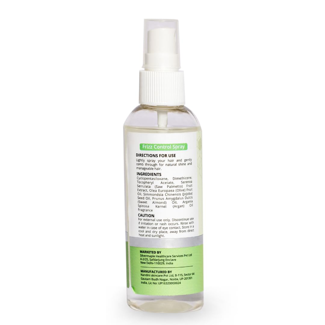 DHI Frizz Control Spray | Moisturizes & Hydrates Hair | Anti-Frizz Hair Spray for Dry & Frizzy Hair | Sulphate-Free, Paraben-Free | For Men & Women | 100 ml
