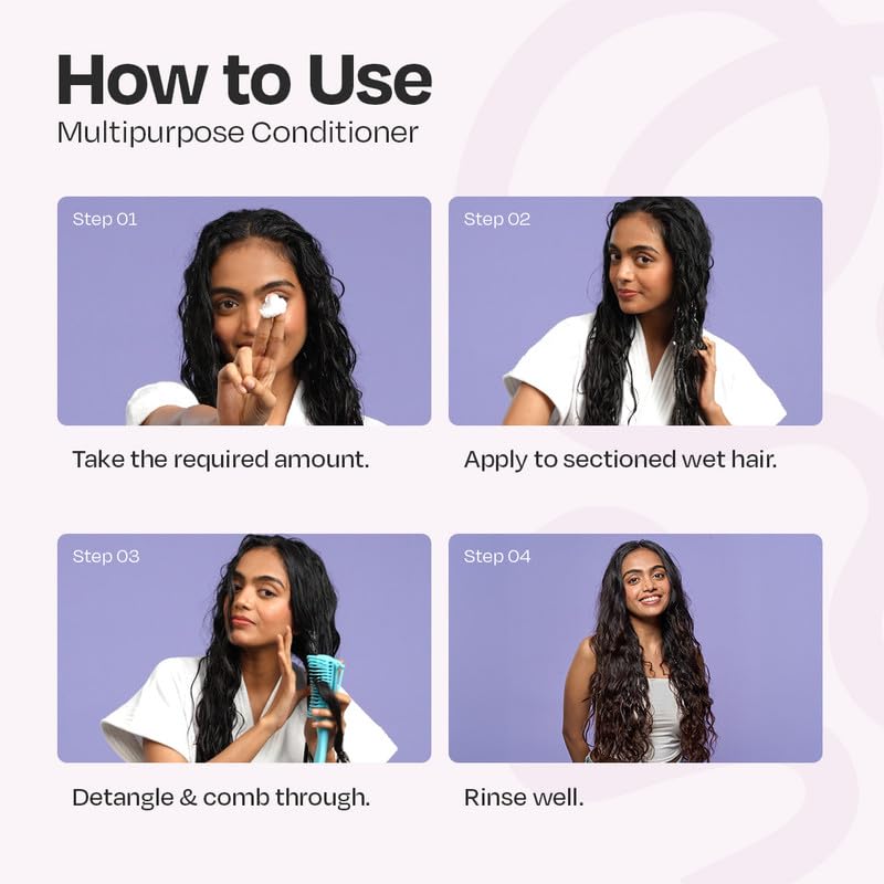 MANETAIN Multipurpose Hair Conditioner 100gm for Curly, Wavy, and Frizzy Hair | Protein/Moisture Balanced | Deep Conditioning, Hydrating, Strengthening, Detangling & Curl Enhancing | No Sulfates or Parabens
