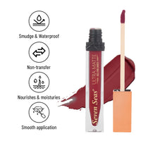 Seven Seas Ultra Matte Liquid Lipstick Trendy Nude Shade (Old Brick)