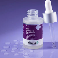 The Derma Co Glow & Protect Combo - 10% Vitamin C Face Serum (30 ml) + 1% Hyaluronic Sunscreen Aqua Gel (50 g)