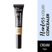 Blue Heaven Intense Matte Finish Eyeliner Easy Sketch, Black, 1ml & Flawless Liquid Concealer, 201, Cream, 16g