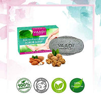 Vaadi Herbals Elbow Foot Knee Scrub With Almond And Walnut Scrub Soap, 75g (Pack Of 6)