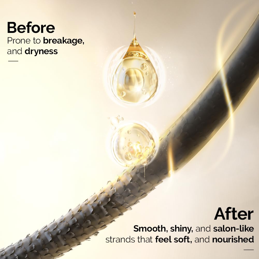 Streax Professional BotBrazil Acai Oil Serum,100ml for Chemically Treated Hair- Keratin, Botox, Nanoplasty, & Smoothening which helps to control frizzy hair, dry hair |Hair serum for Women & Men
