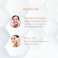VLCC Hydra Nourish Scrub with Hyaluronic Acid Serum - 150g - AloeVera & Almond | Deep Hydrating & Exfoliating Face Scrub | Hydrates Skin, Reduces Dullness and Plumps Skin | Suitable for All Skin Types