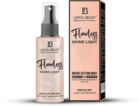 Lakyou Beauty Flawless Shine Light Micro Setting Mist 100ml | Smooths | Hydrates | Locks Makeup All Day