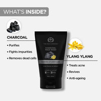 The Man Company Face Cleanser Kit (Charcoal Peel Off+ Charcoal face wash + Charcoal Scrub) - Pack of 3