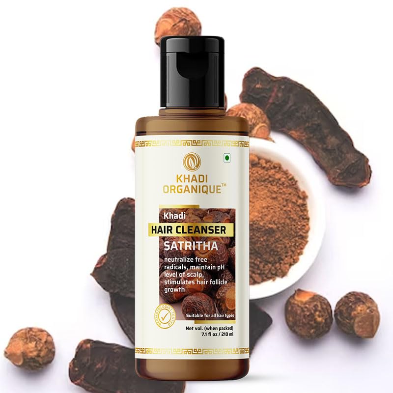 Khadi Organique Herbal Natural Satritha Hair Shampoo Pack of 4