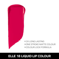 Elle 18 Lipstick Rhubarb Red (Matte) & Lipstick Pink Blossom (Matte)