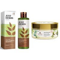 Just Herbs Anti Hairfall Combo with 8 in 1 Shampoo & Hair Mask for hairfall control
