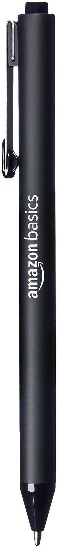 Basics Retractable Ballpoint Pen - Black, 1.2mm, 12-Pack