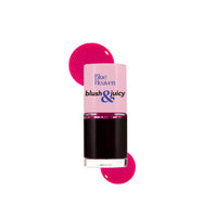 Blue Heaven Blush & Juicy Lip & Cheek Tint Infused with Pomegranate & Strawberry Extract | Multipurpose 3 in 1 Lip Tint | Long Lasting, Water Proof & Hydrating Liquid Blush, Watermelon Juice, 9ml