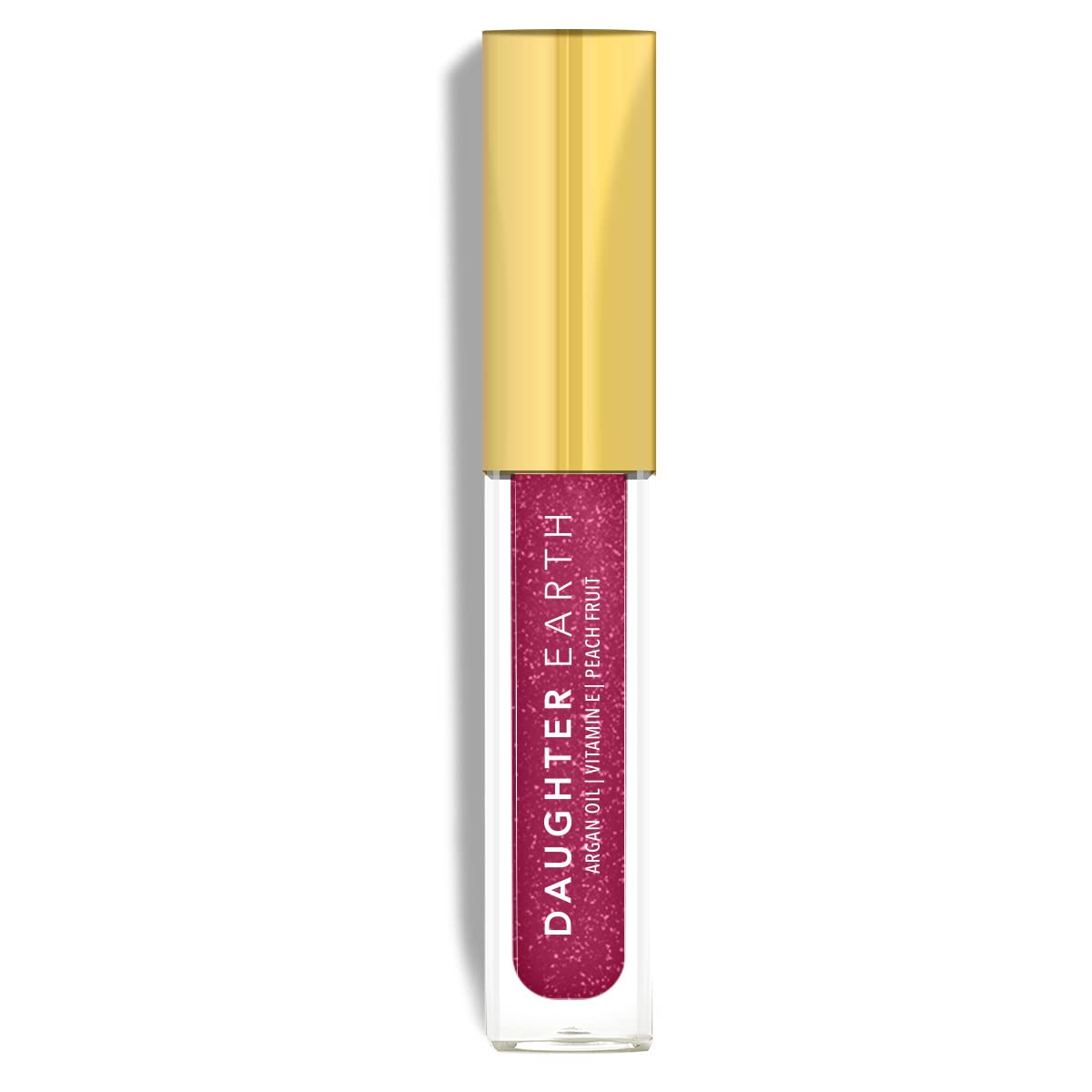 DAUGHTER EARTH Glitter Lip Gloss | Vitamin E Plant Based Flavoured Lip Coat For Women | Hydrating & Plump Lips | Aromatic Super Glossy & Moisturises The Skin With Skin Loving Nutrients | 2.5 ml