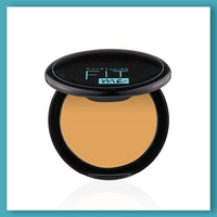 Maybelline New York Liquid Foundation For Oily Skin, Matte & Poreless, Fit Me, 128 Warm Nude, 18 Ml & New York Compact Powder, 230 Natural Buff, 8G, Ivory