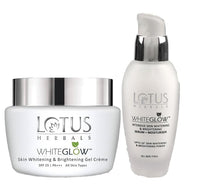 Lotus Herbals Whiteglow Gel Cream 60g, Intensive Serum 30ml, Set of 2