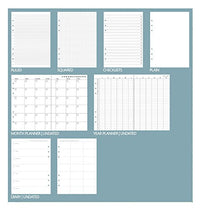 Filofax Clipbook, Classic Refillable Notebook, Vista Blue Personal (6.75 x 3.75