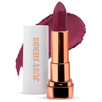 Just Herbs Matte Lipstick, Hydrating Nourishing and Liquid Waterproof Long Stay Relaxed Matte Bullet Lipsticks for Women 4.2 gm (Mauve Magic)