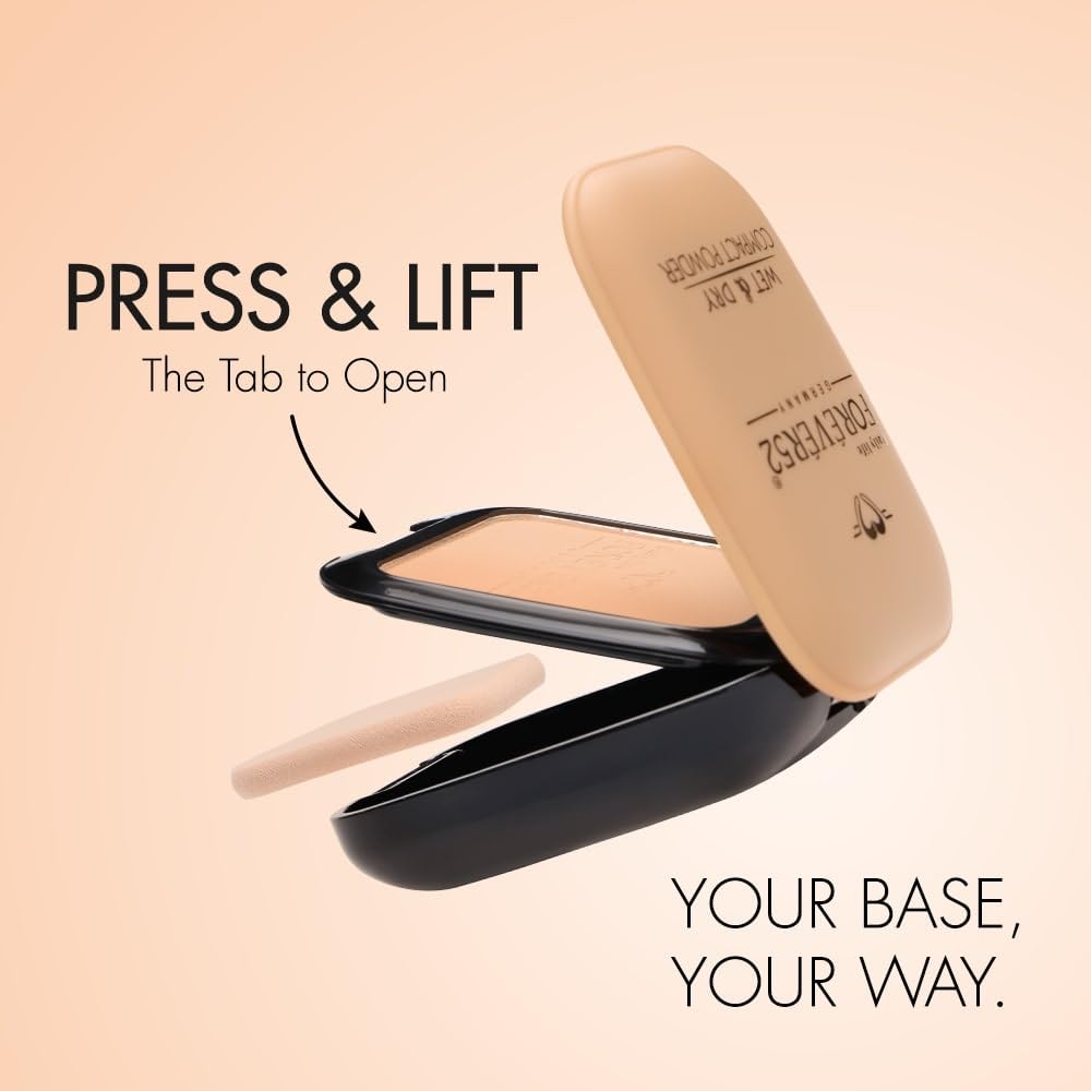 Forever52 Daily Life Dual Wet And Dry Compact + Makeup Setting Powder (Whiteray-001, 12G) | Matte Finish | Lightweight | Long Lasting | Enriched With Vitamin E | Vegan