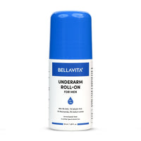 BELLAVITA Deo White Natural Underarm Roll On Deodorant for Men |Control Odour|Alcohol-Free| Antiperspirant for Long Lasting Freshness 50ml