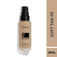 Million Colors Foundation for Face Makeup | Liquid Foundation for Oily and Dry Skin | Lightweight Matte Finish with SPF 20 | Waterproof Long-Lasting Makeup | All Skin Types | Soft Tan 05, 30ml