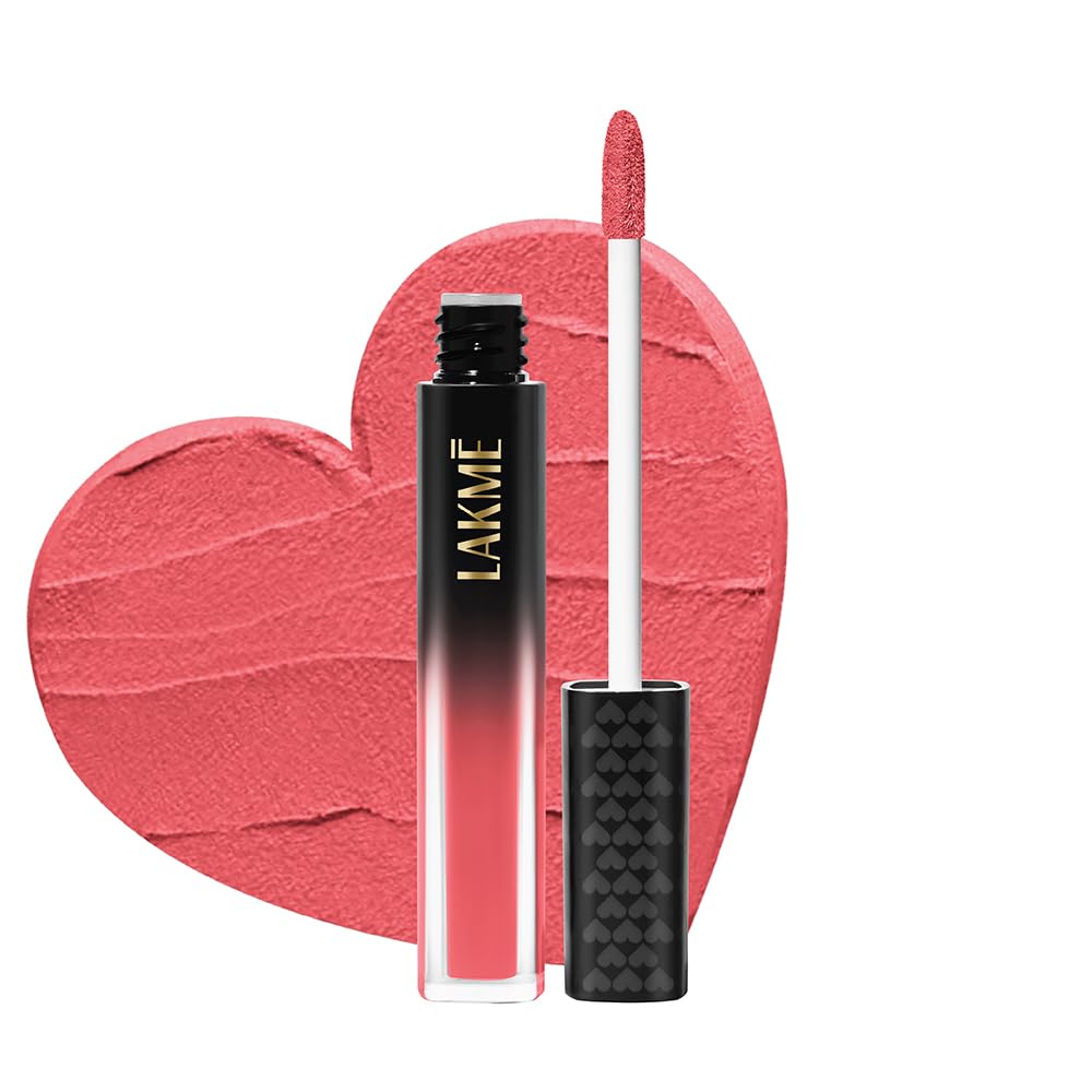 Lakmé Xtraordin-Airy Lip Mousse, Velvet Matte Finish, with air-light texture, for nourished & moisturised lips, Liquid Lipstick, Sweetheart Pink
