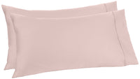 Aware 100% Organic Cotton 300 Thread Count Pillowcase Set, Blush, Standard, 2 Pack, 32