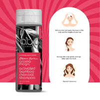 Aroma Magic Activated Bamboo Charcoal Shampoo | Cleanses, Detoxify, hydrates, & control frizz |with Lavender & Patchouli Essential Oil| All Hair Type| - 200ml