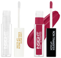 Insight Cosmetics Long Wear Color Rich Lip Gloss (LG41-01) Non Transfer Lip Color Matte Texture12Hrs Waterproof, 4ml(LG40-14)