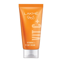 Lakmé 9To5 Vitamin C+ Day Cream with 98% Pure Vitamin C complex, to reduce Skin dullness and Glowing Skin, 50g & Lakmé Forever Matte Liquid Lip Colour, Red Revival, 5.6 ml