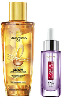 L'Oreal Paris Revitalift Hyaluronic Acid Lightweight Face Serum For Hydrated & L'Oreal Paris Serum