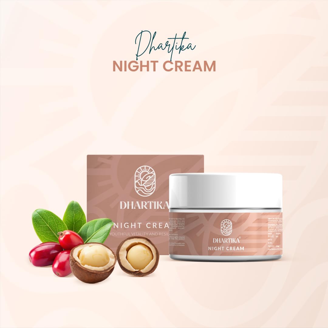 DhartiKa Skincare Routine Bundle – Avocado Body Butter, Face Serum, Day Cream & Night Cream – Nourish, Protect & Rejuvenate