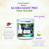 Passion Indulge Kumkumadi oil Face Scrub for glowing skin KUMKUMADI PRO-500 gm, Professional face scrub for all skin type