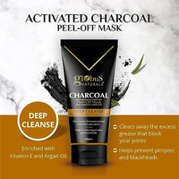 Globus Naturals Anti Pollution & Anti Acne Charcoal Peel Off Mask, Detoxifying Face mask, Fights Pollution and De-Tans skin, For Women & Men with Oily & Acne Prone Skin, 100 gms (Charcoal)
